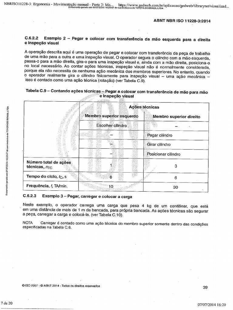 ABNT NBR ISO 11228-3 - 2014 - Parte2 | PDF
