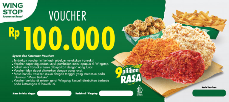 Voucher Wingstop 1 | PDF