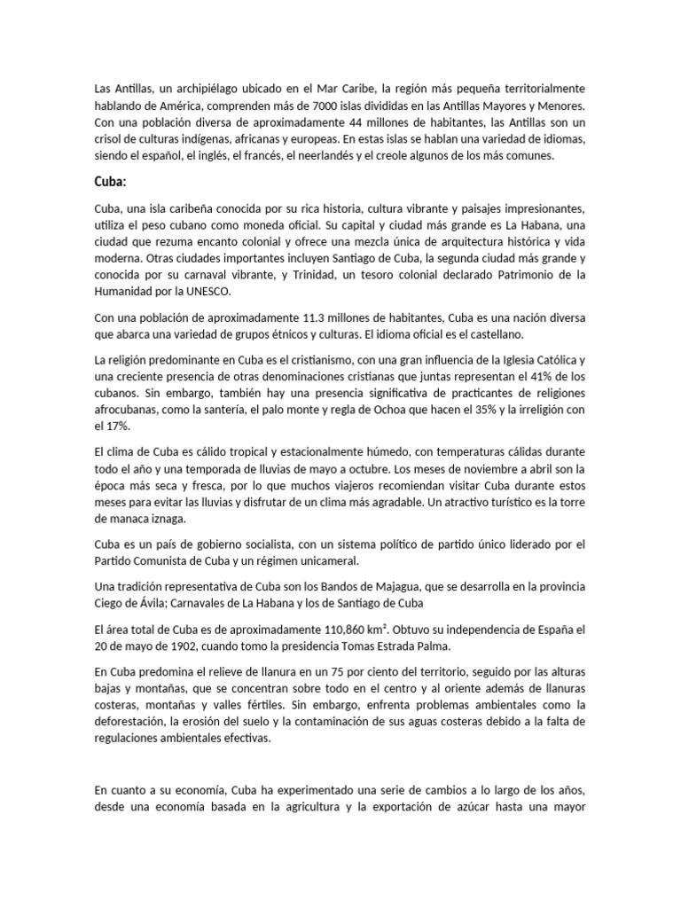 Caracol Marino Más Grande de Antillas | PDF | Haití | Jamaica