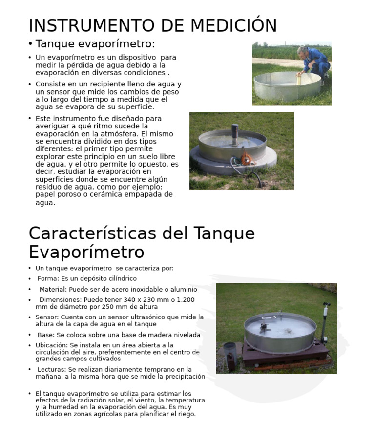 Tanque Evaporímetro: Medición de Evaporación | PDF