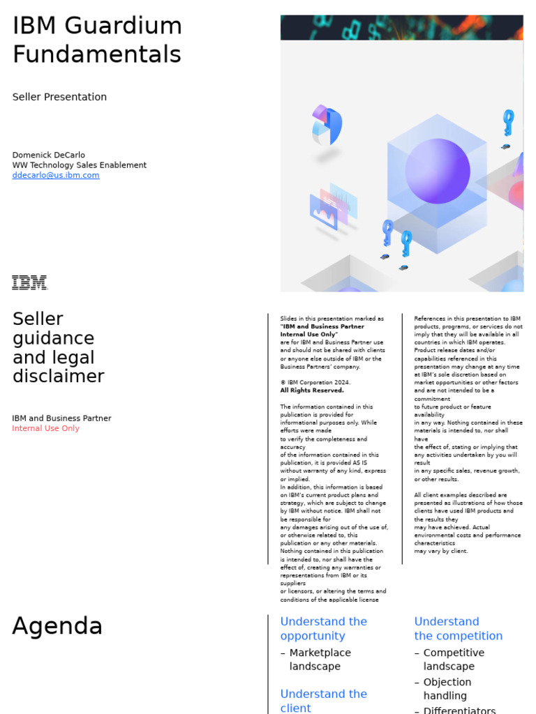 IBM Guardium Seller Presentation Overview | PDF | Security | Computer ...