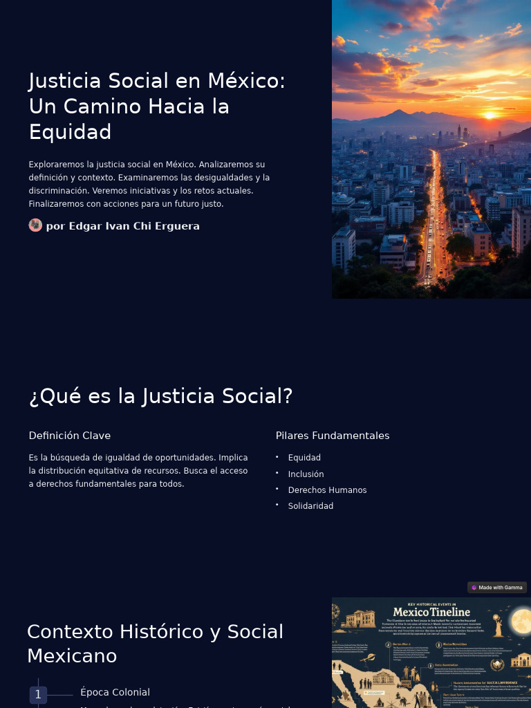 Justicia Social en Mexico Un Camino Hacia La Equidad | PDF ...