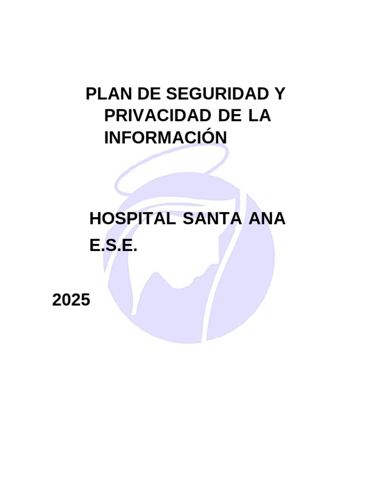 Plan de Seguridad y Privacidad de La Información 2025 | PDF ...