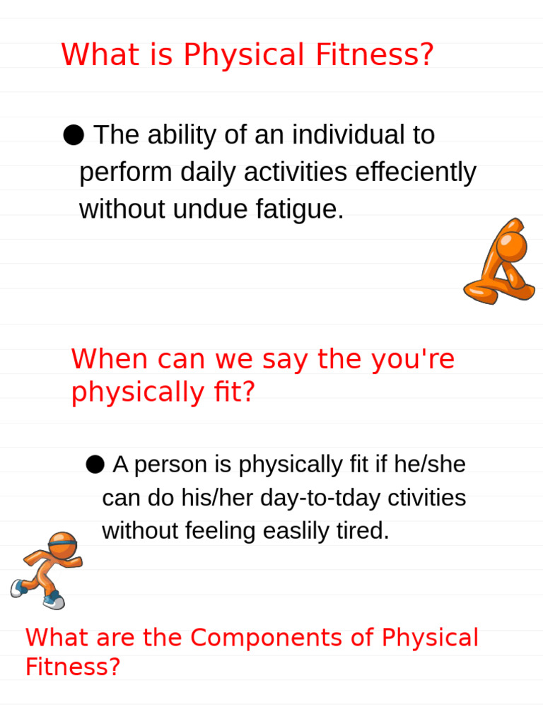 II. Physical Fitness Components | PDF | Heart Rate | Physical Fitness