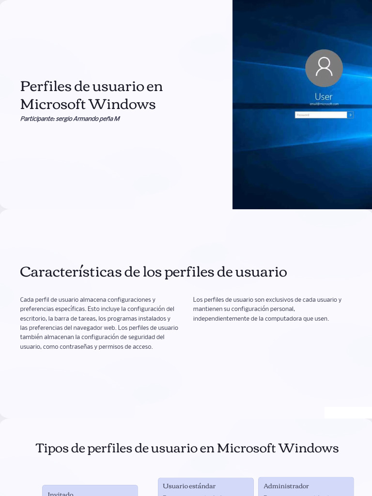 Perfiles de Usuario en Windows | PDF | Usuario (informática ...