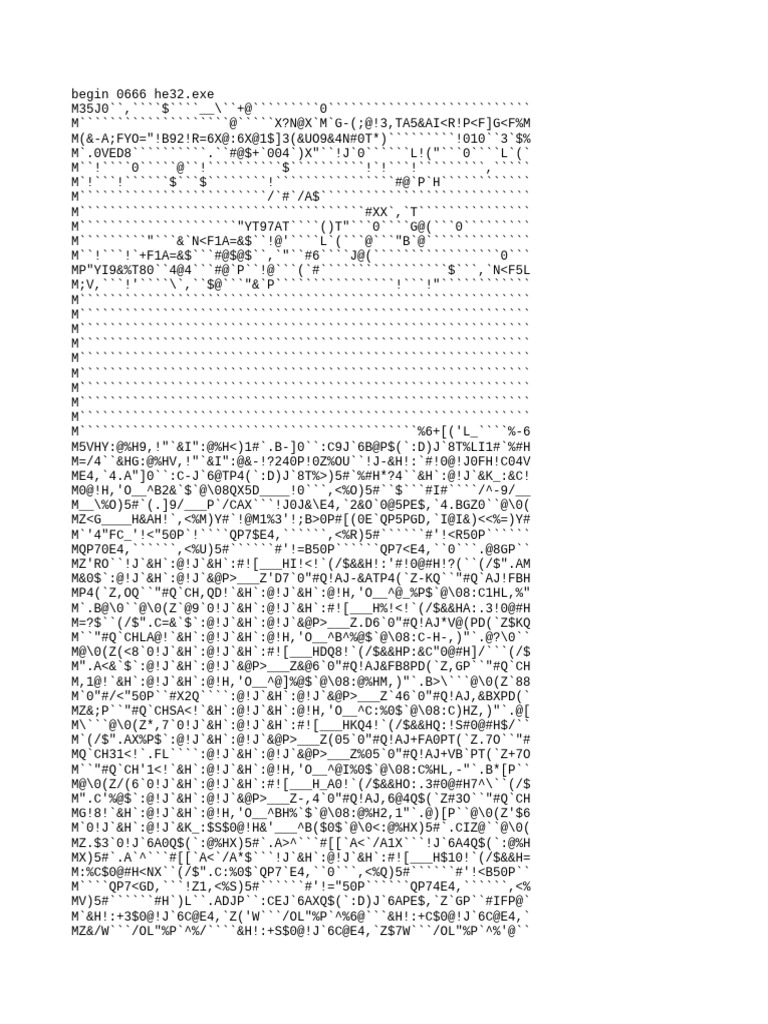 he32.exe File Encoding Overview | PDF