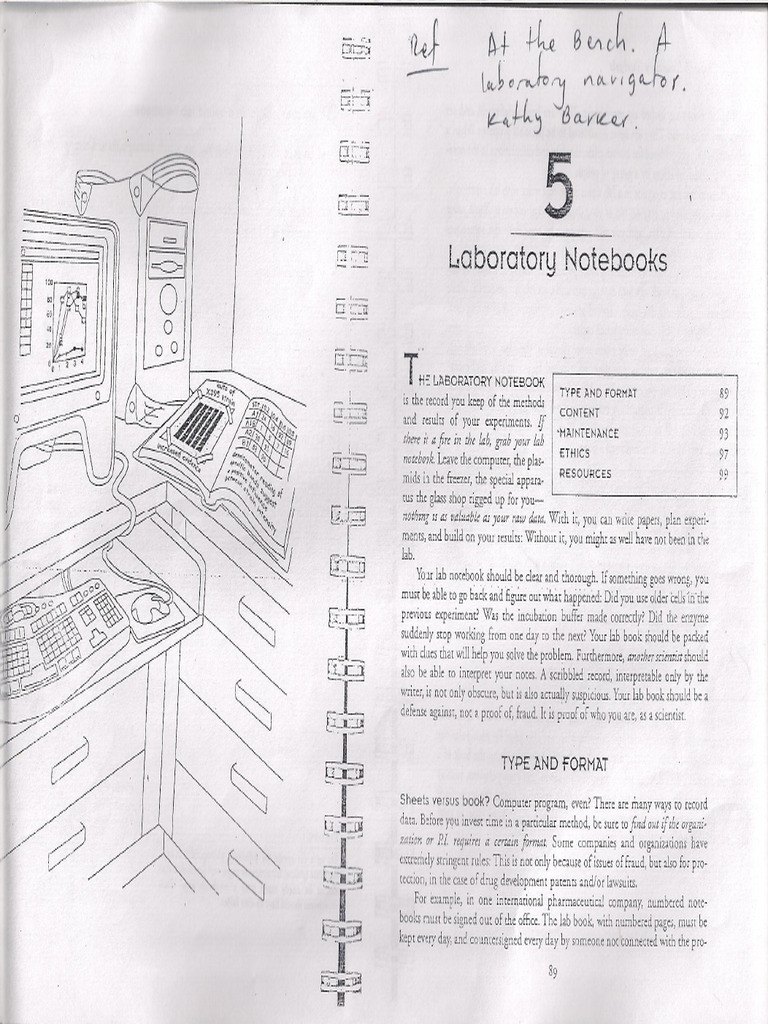 Laboratory Notebook. Kathy Barker | PDF