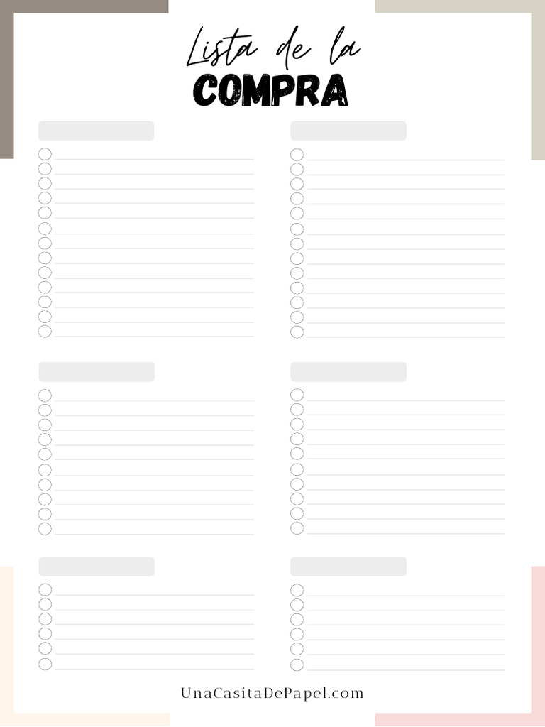 Lista de La Compra | PDF