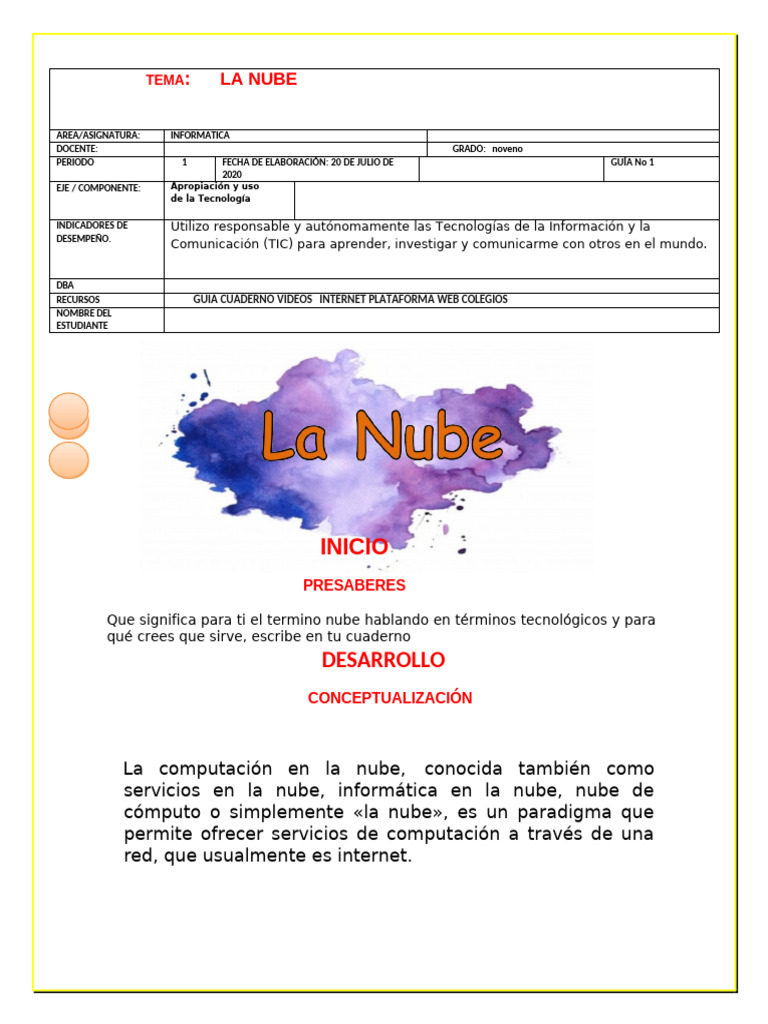 Introducción a la Computación en la Nube | PDF | Computación en la nube ...