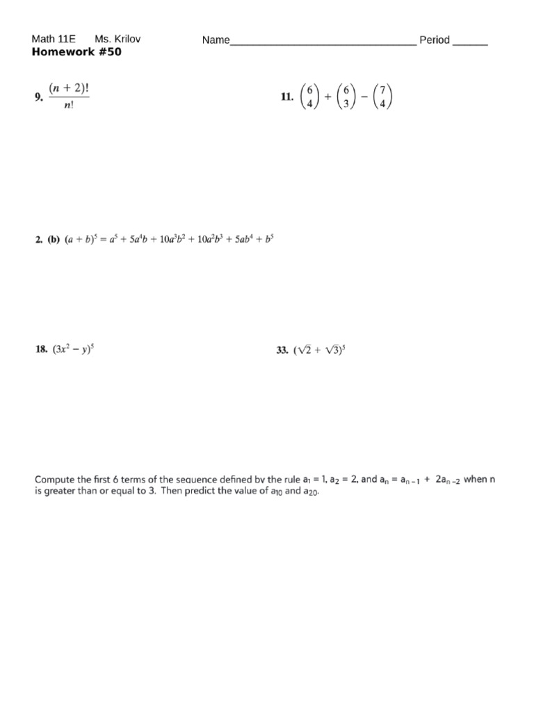 HW 50 | PDF