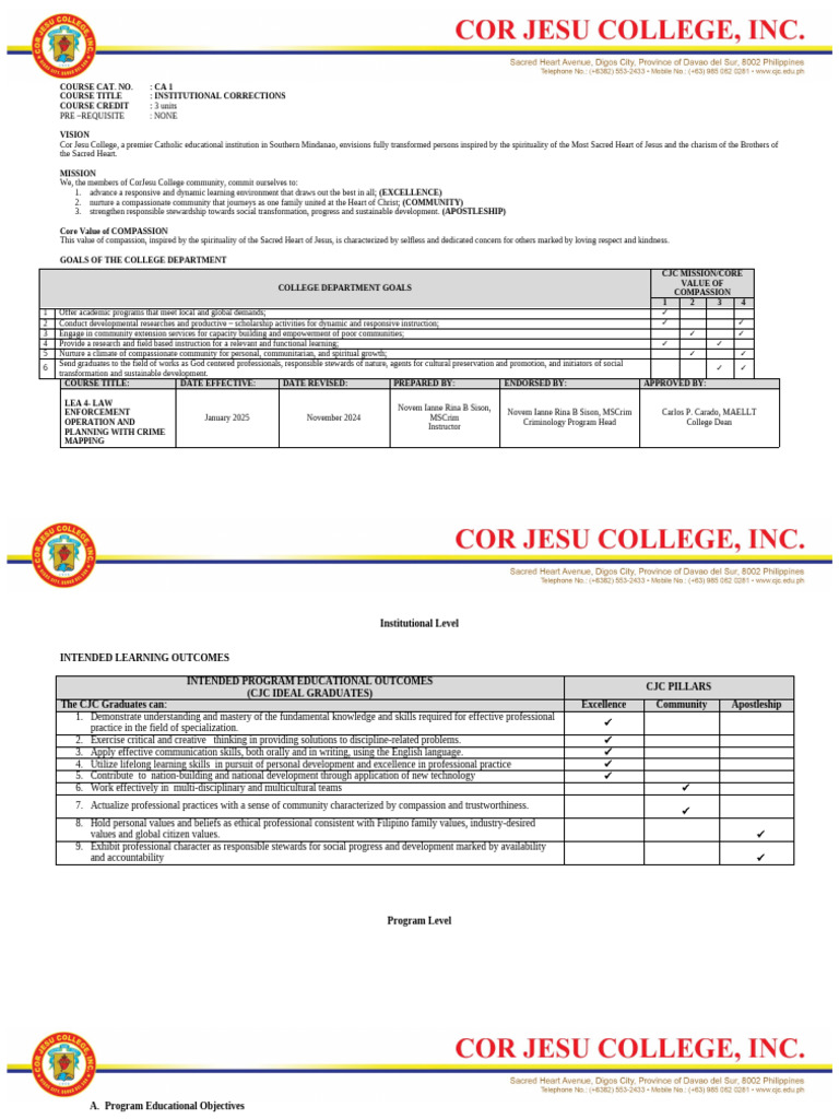 Ca 1 - New Format Syllabus | PDF | Crimes | Crime & Violence
