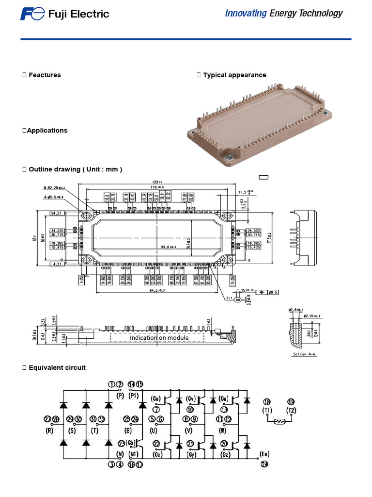 1200V 100A IGBT Power Module Specs | PDF | Power Inverter | Electrical ...