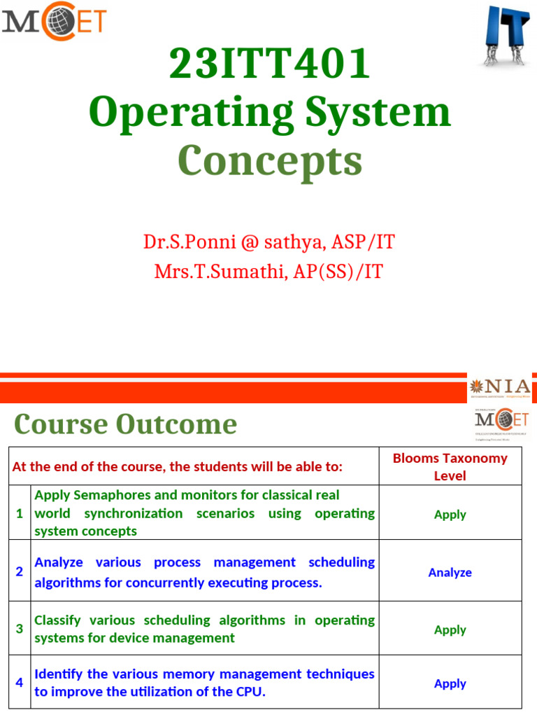 System Call and Operations - Unit 1-Session3 | PDF | Operating System ...