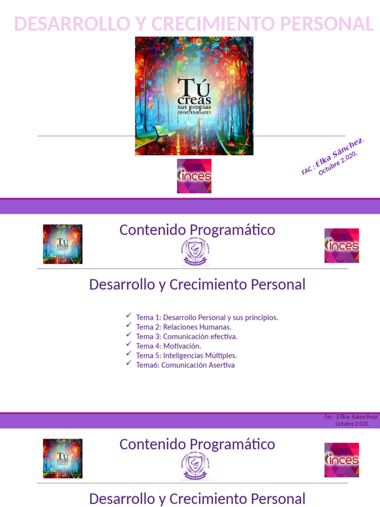 Desarrollo Personal y Comunicación Efectiva | PDF | Psicología Social ...