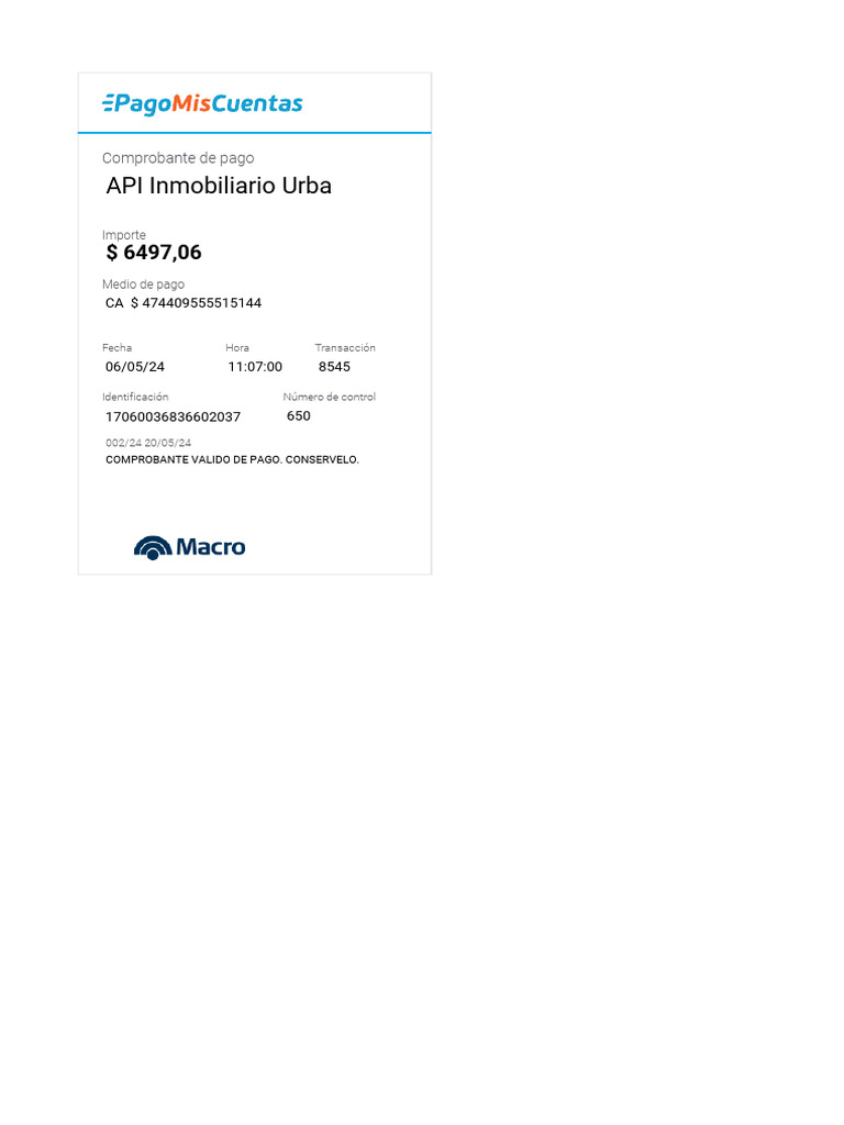 API Inmobiliario Urba 06-05-2024 | PDF