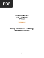 FYP Guidelines FIT2009-10(18Nov09)