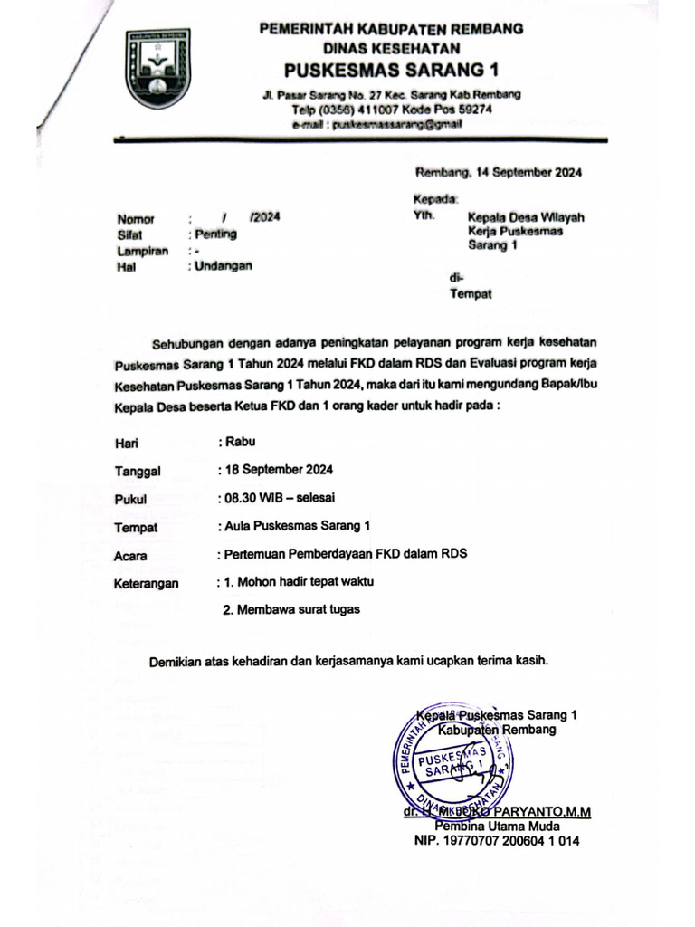 FKD Dalam RDS 2024 | PDF