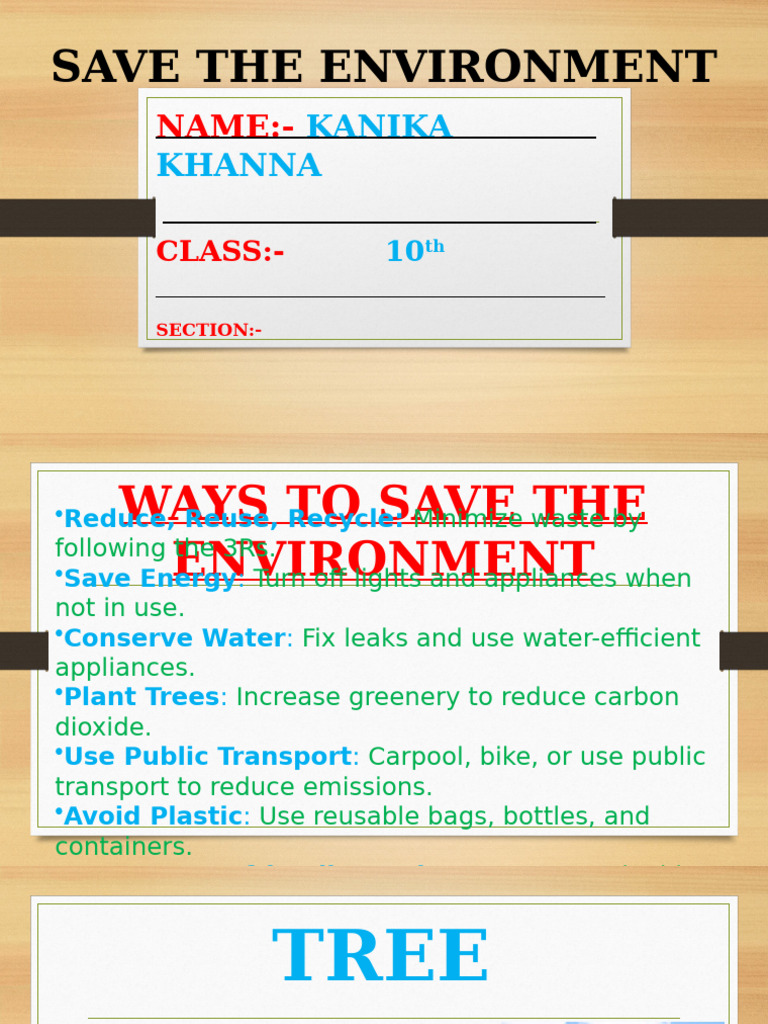 Ways to Save the Environment | PDF