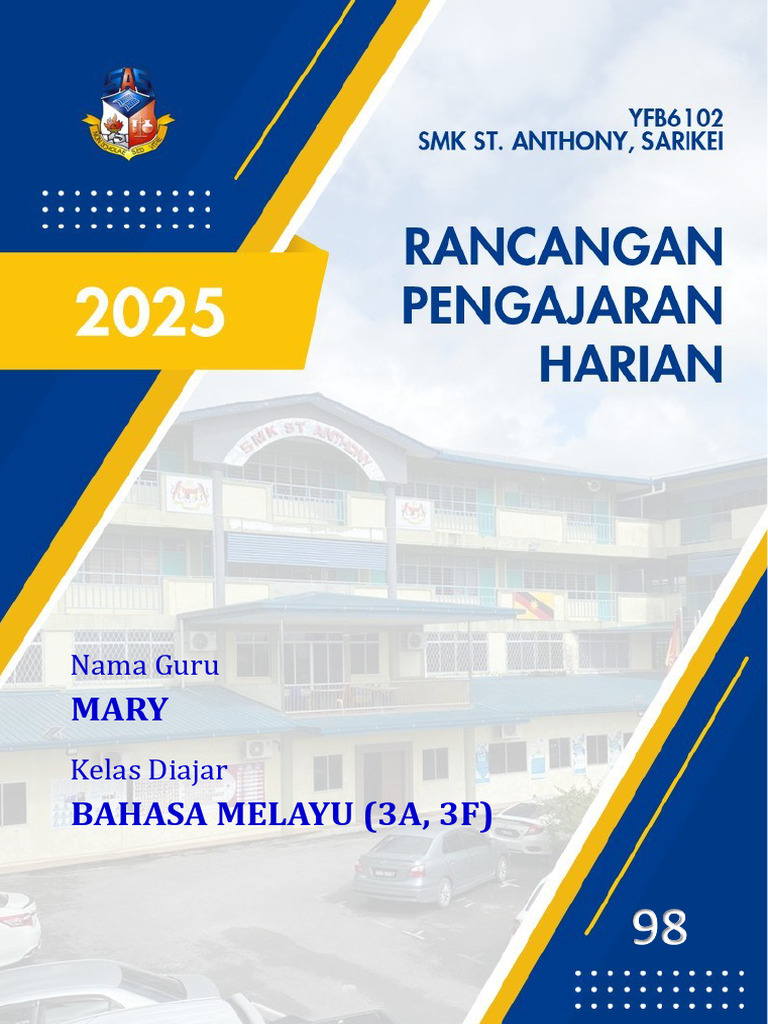RPH Bahasa Melayu 2025 SMK St. Anthony | PDF