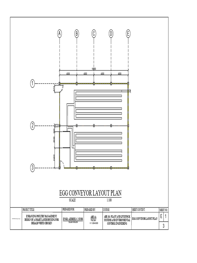 Egg Conveyor Layout Plan Design | PDF | Poultry | Domesticated Birds