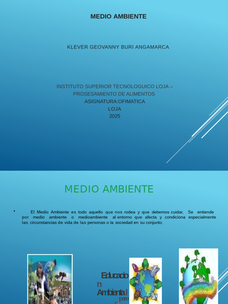 Cuidado del Medio Ambiente y Recursos Naturales | PDF | Entorno natural ...