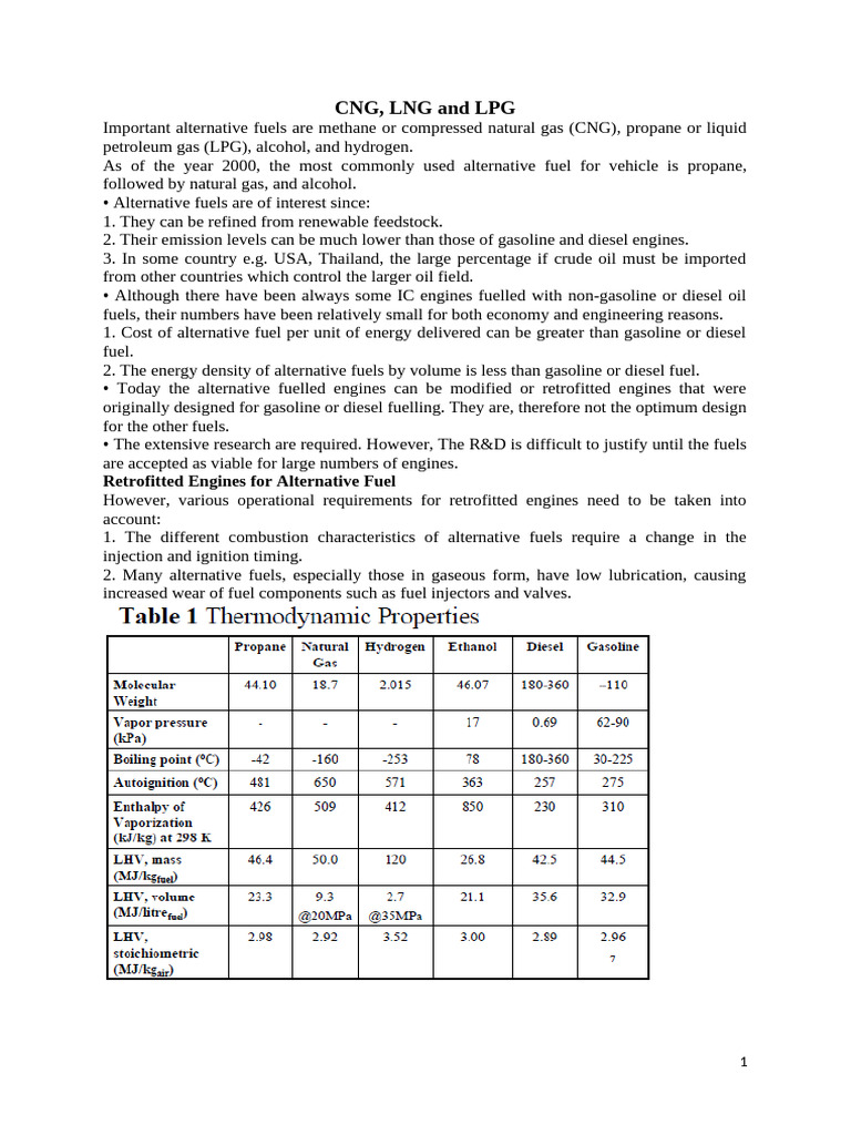 Overview of CNG, LNG, and LPG Fuels | PDF | Alternative Fuel | Natural Gas