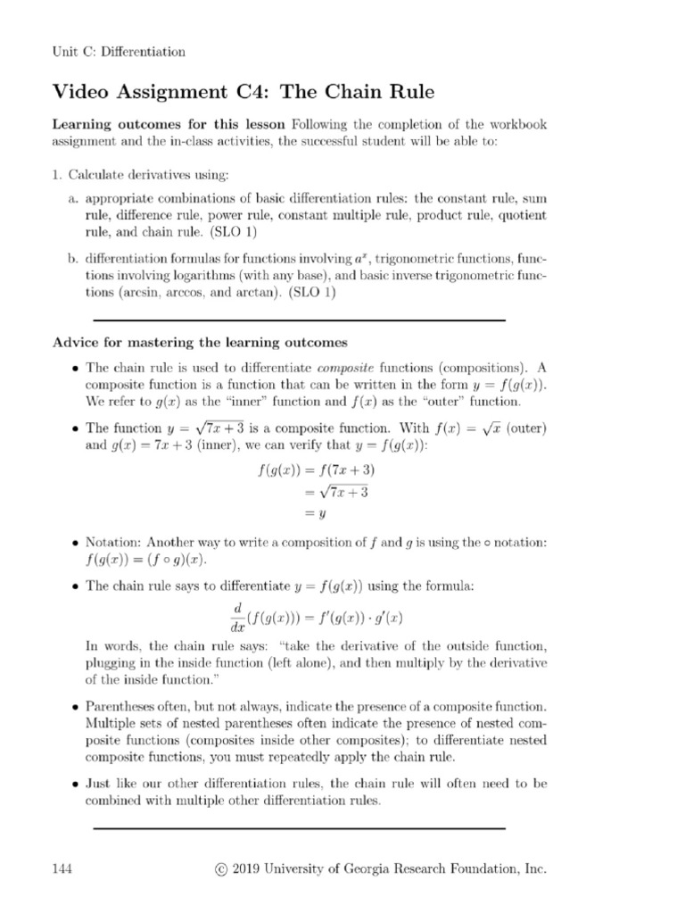 Calculus Concepts for Students | PDF