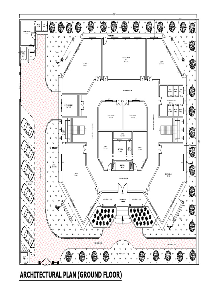 Ground Floor Architectural Plan Layout | PDF
