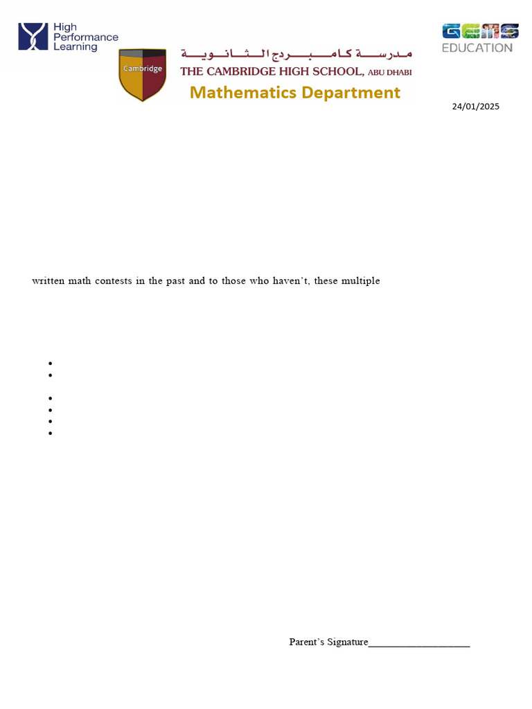 Waterloo Math Contest Registration 2025 | PDF | Mathematics
