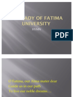 Our Lady of Fatima University Hymn PP