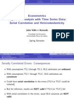 Econometrics Regression Analysis With Time Series Data: Serial Correlation and Heteroskedasticity