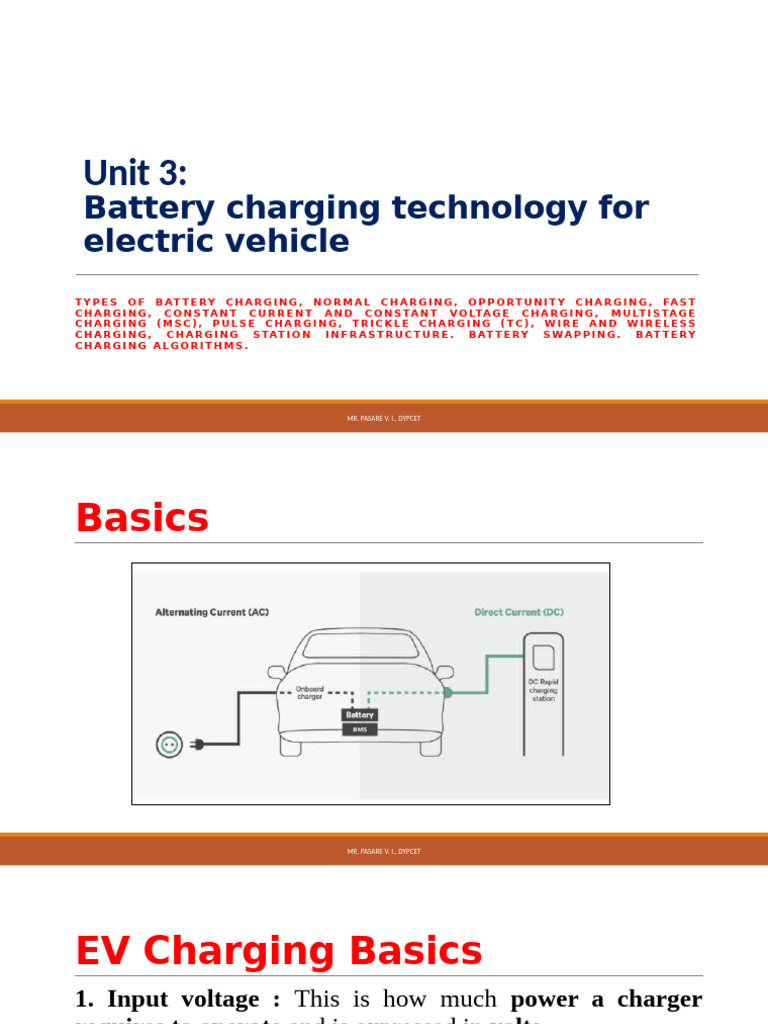 EV Battery Charging Technologies Explained | PDF | Battery Charger ...