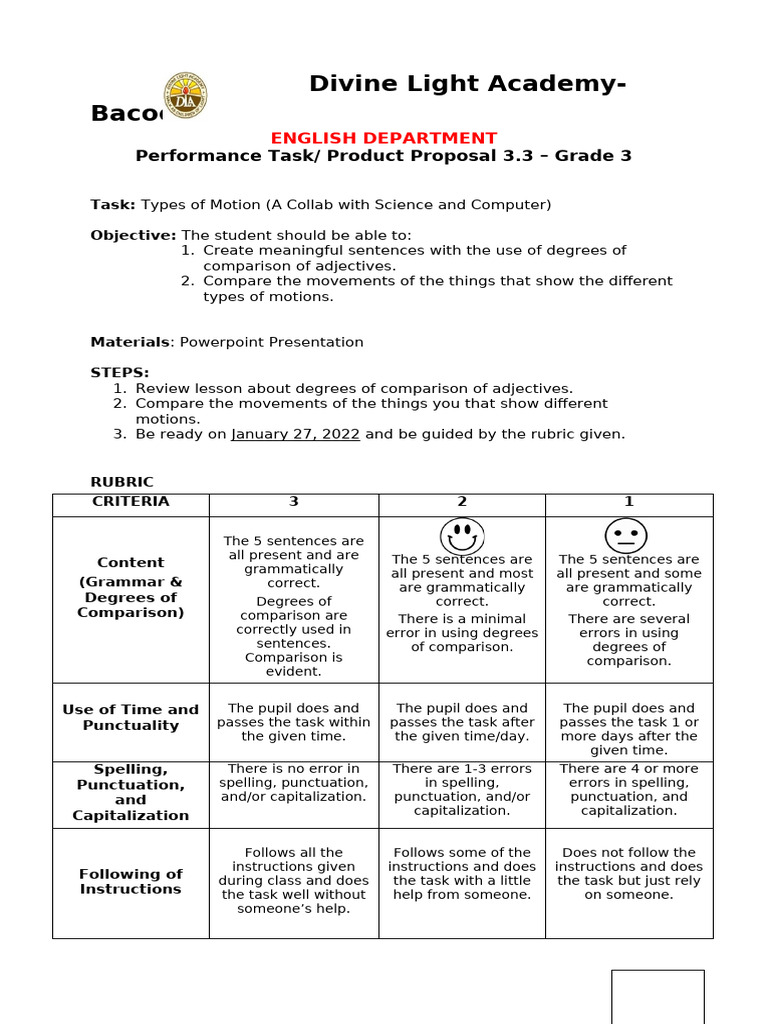 DEGREES OF COMPARISON WORKSHEET FOR CLASS 3 PDF visual data 6