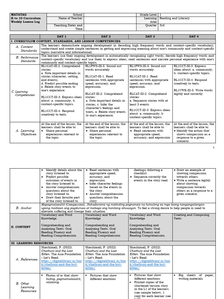 LE Q3 Week-7 Reading-and-Lit v2 | PDF | Reading Comprehension | Learning