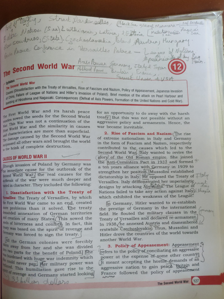 Causes of the Second World War | PDF | Allies Of World War II | World ...