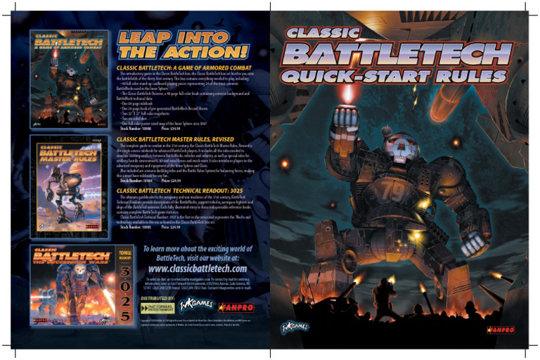 Classic BattleTech Game Overview | PDF | Battle Tech | Gaming