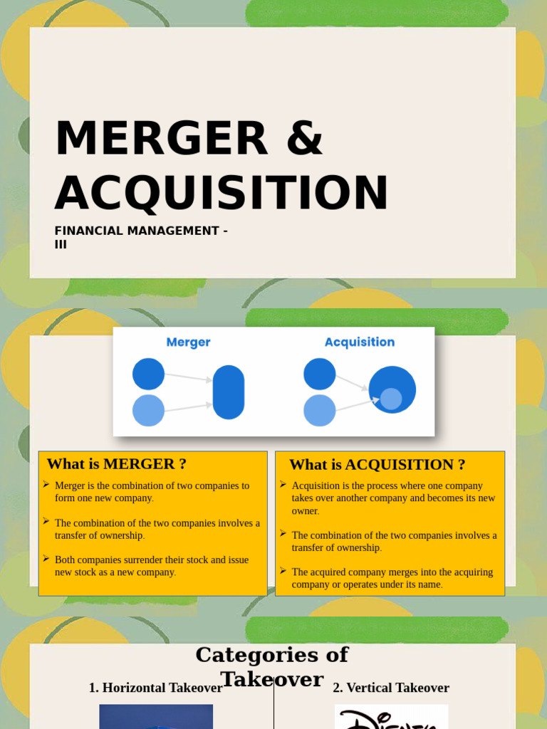 Merger & Acquisition Financial Insights | PDF | Mergers And ...