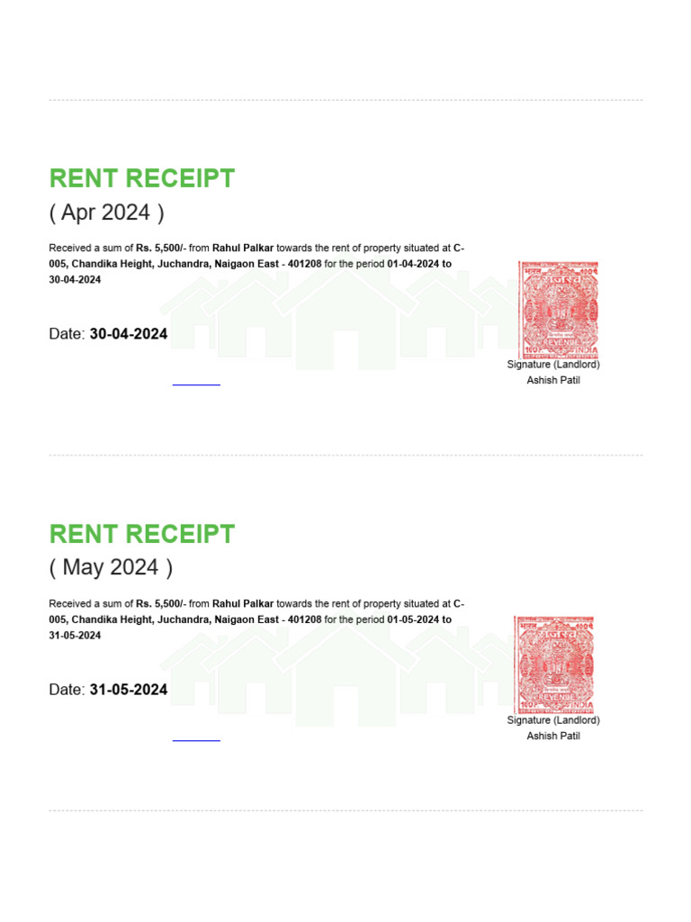 House Rent - Ex | PDF