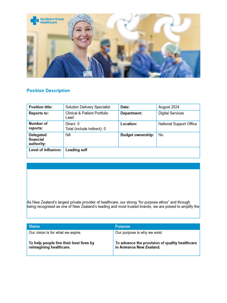 Solution Delivery Specialist Role Overview | PDF | Agile Software ...