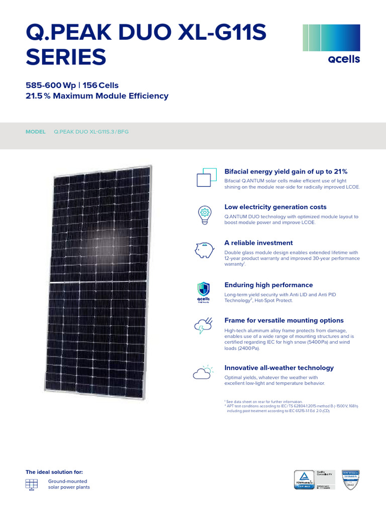 Product Datasheet | PDF | Solar Cell | Electronics