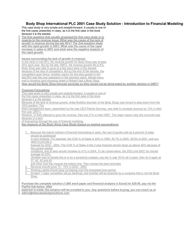 Ascension plc case study answers 04 picture