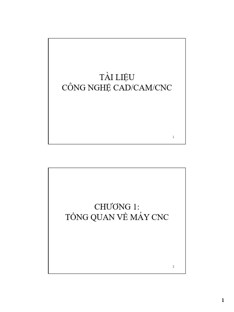 Công nghệ CAD CAM CNC 1 | PDF