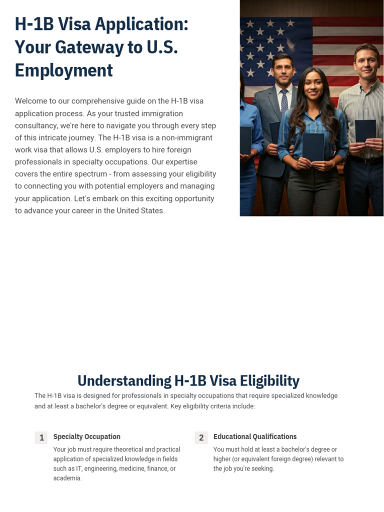H-1B Visa Application Guide | PDF | H 1 B Visa