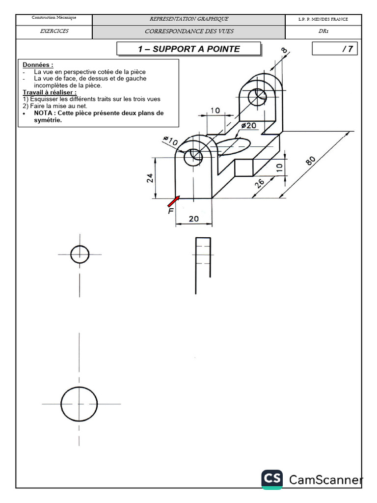 Exercices de Dessin Technique | PDF | Dessin | Perspective (représentation)