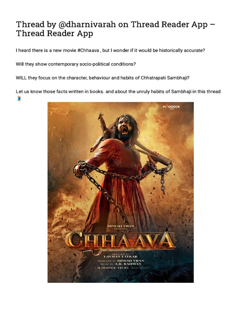 Maratha Sambhaji Truth Thread by @dharnivarah On Thread Reader App ...