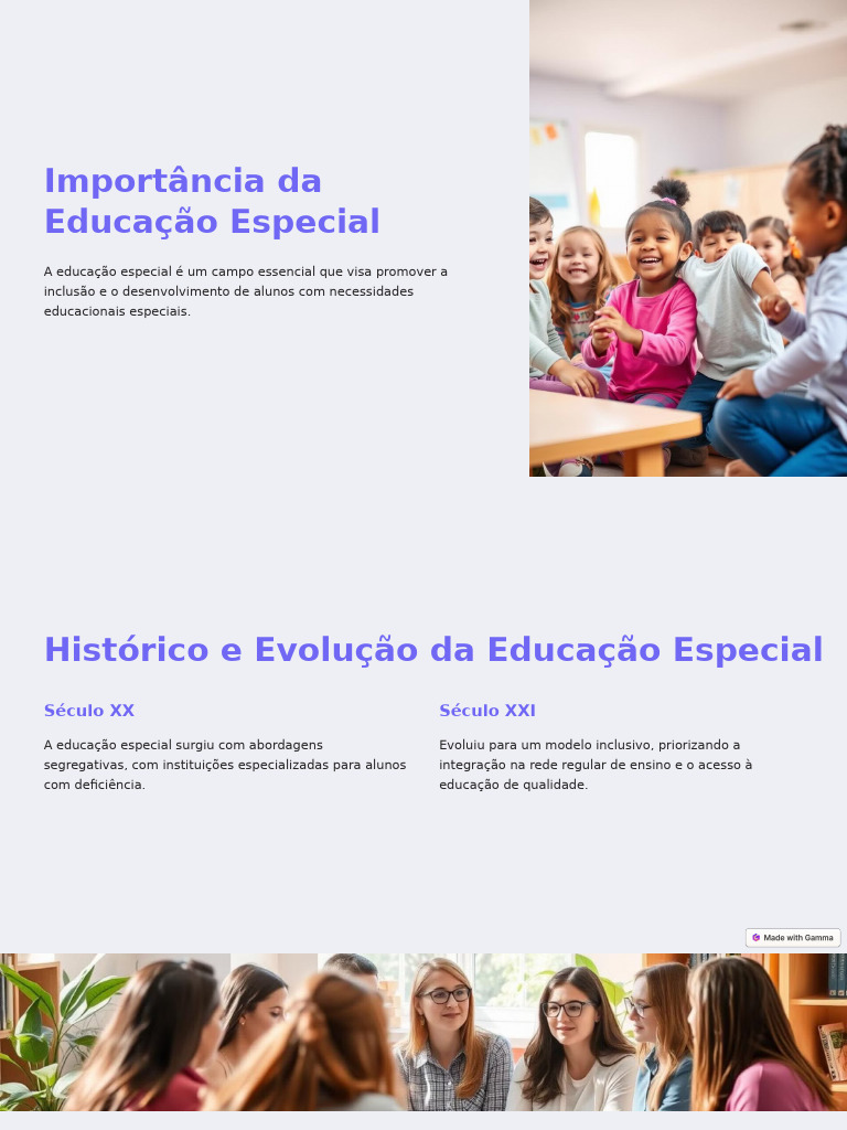Importância da Educação Especial Inclusiva | PDF | Educação Especial ...