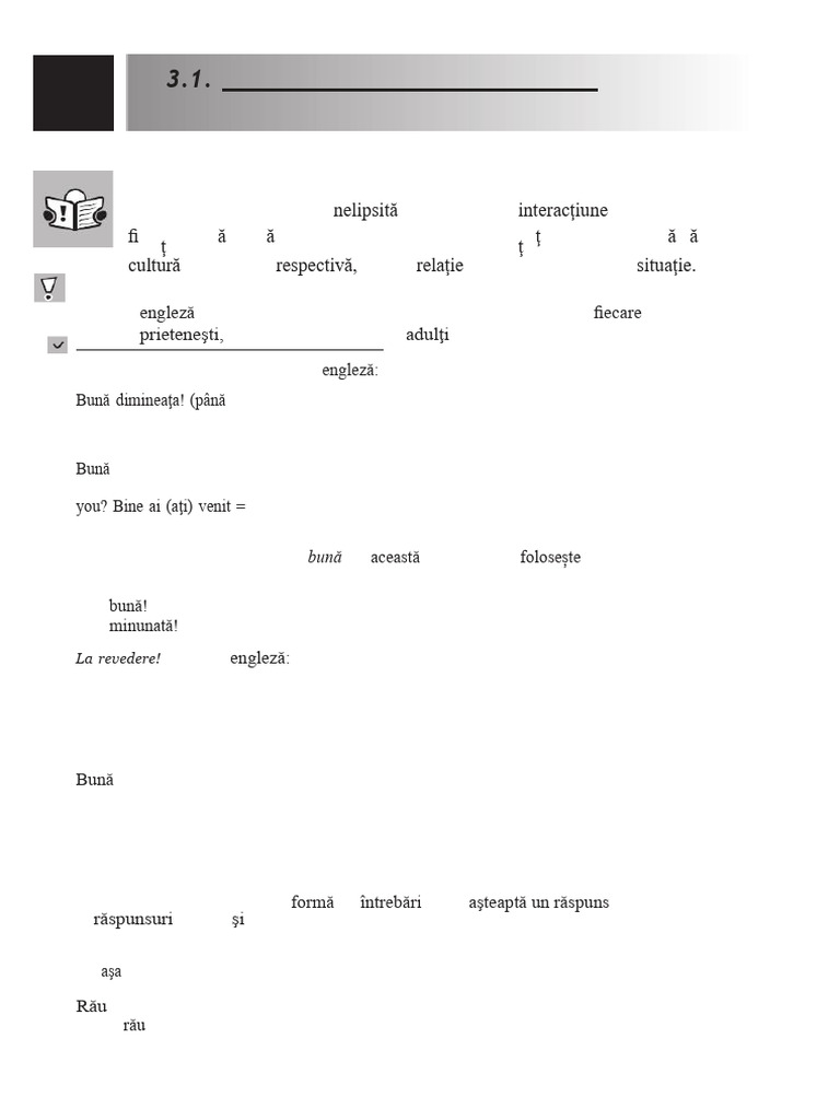 greetings in english and exercises | PDF