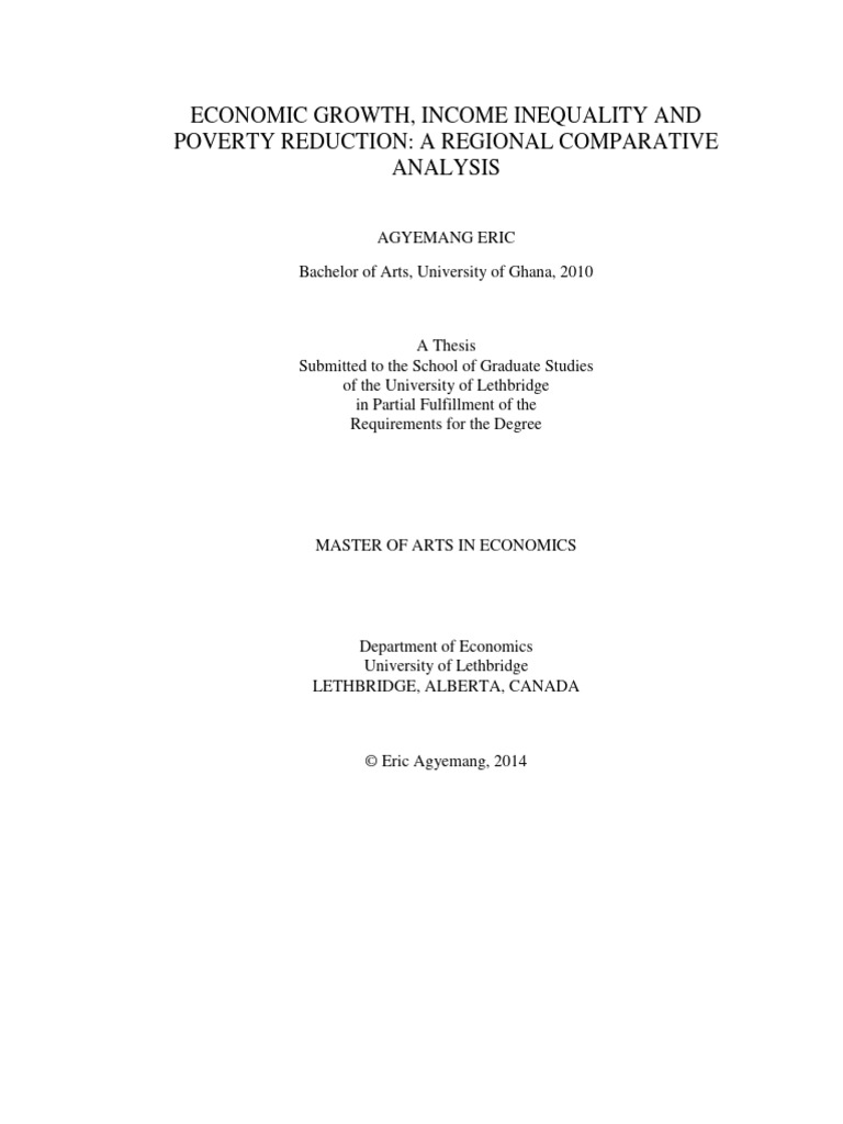Economic Growth Income Inequality and Po | PDF | Economic Growth | Poverty