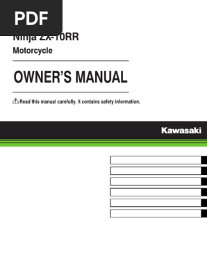 Manual-2018-kawasaki-ninja-zx-10rr-73408 | PDF | Exhaust Gas