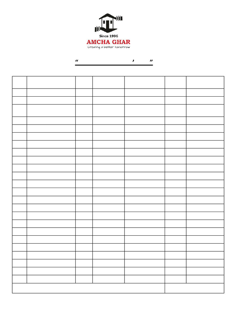 Amcha Ghar Girls' Educational Support List | PDF | Classroom